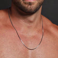 Stainless Steel Box Chain Necklace | 1/2/3mm Thin Square Link Choker for Men and Women