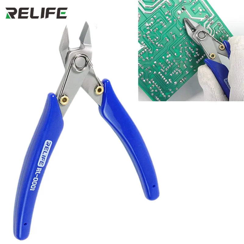 Precision Cutting Pliers | Stainless Steel Flush Cutter for Electronics