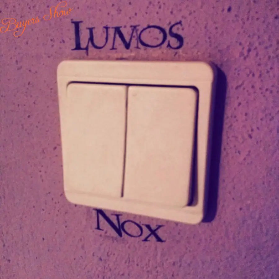 3 Pcs Lumos Nox Light Switch Sticker Set | Creative Magic Vinyl Decals for Home Decor