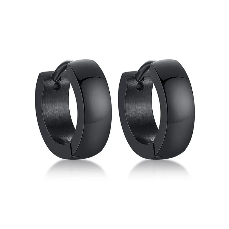 VNOX Stainless Steel Hoop Earrings for Men Women | Small Huggie Earrings