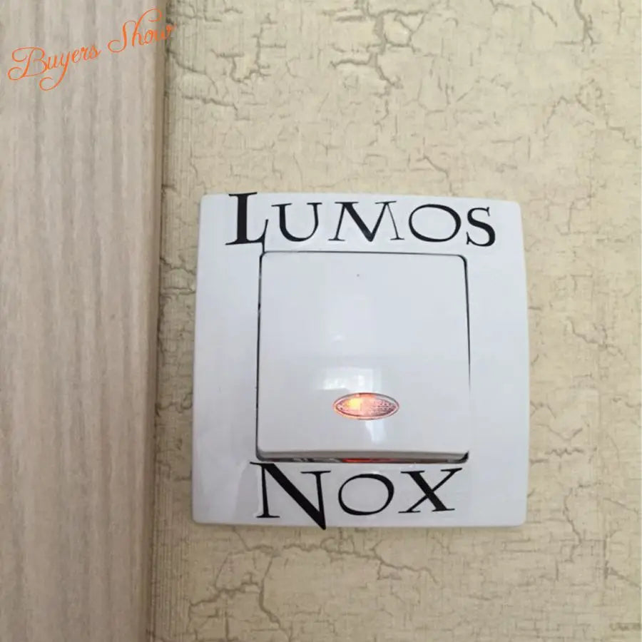 3 Pcs Lumos Nox Light Switch Sticker Set | Creative Magic Vinyl Decals for Home Decor