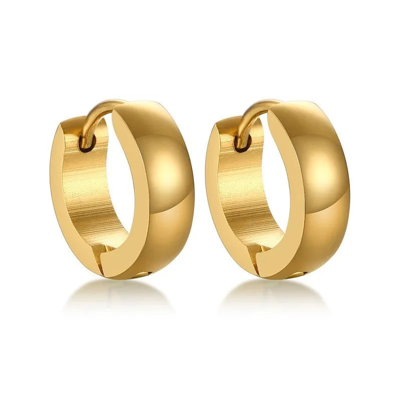 VNOX Stainless Steel Hoop Earrings for Men Women | Small Huggie Earrings