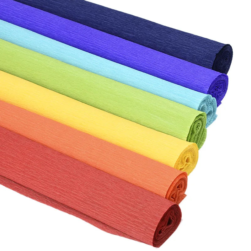 Colored Crepe Paper Roll 25cm x 250cm | DIY Craft and Gift Wrapping Paper