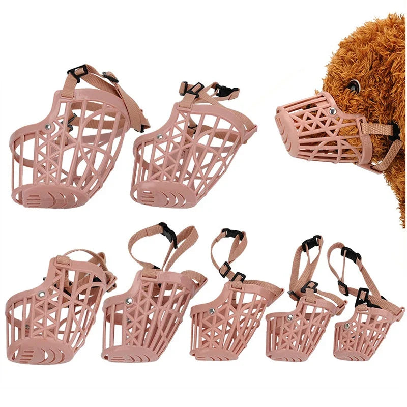 Adjustable Dog Muzzle for Small Medium Large Dogs | Safety Breathable Pet Mouth Mask