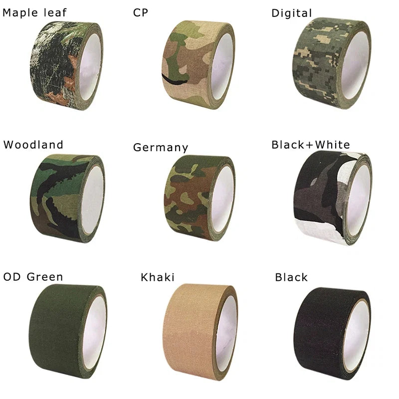 5M Outdoor Camouflage Tape | Waterproof Self-Adhesive Camo Wrap for Hunting