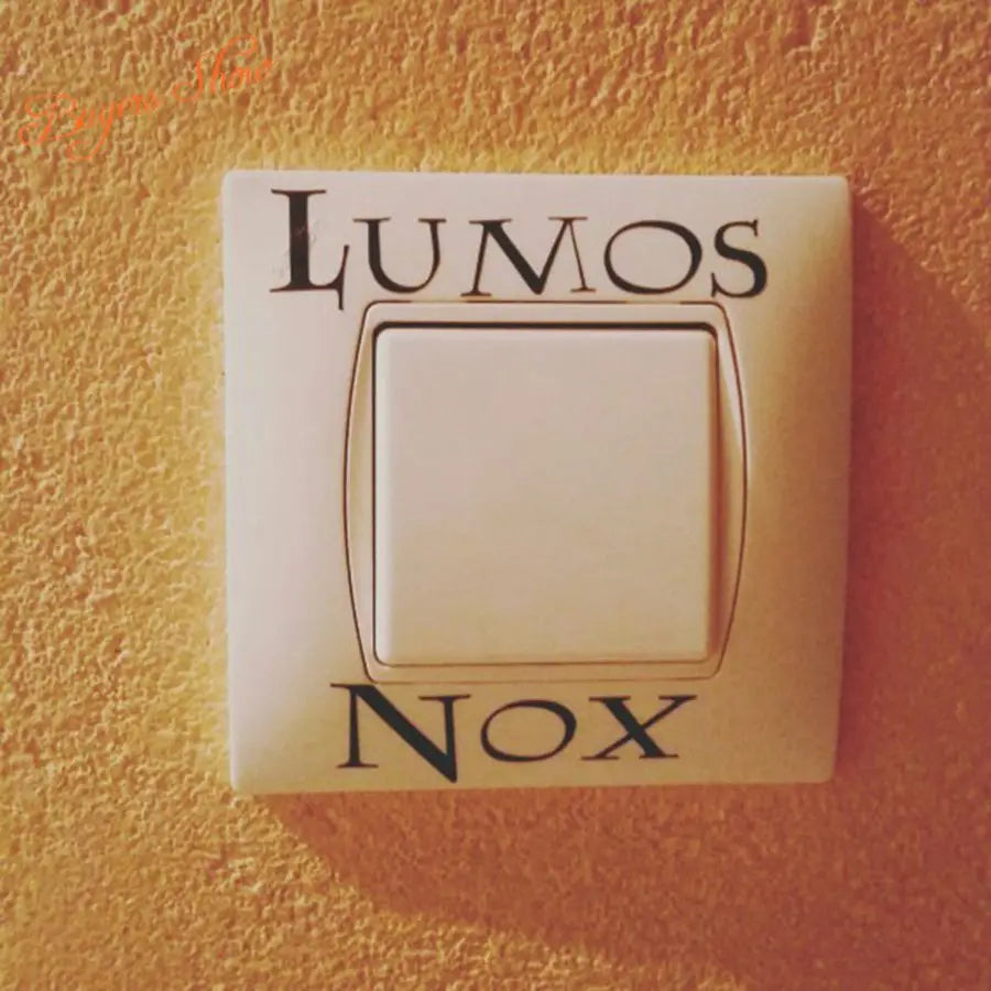 3 Pcs Lumos Nox Light Switch Sticker Set | Creative Magic Vinyl Decals for Home Decor