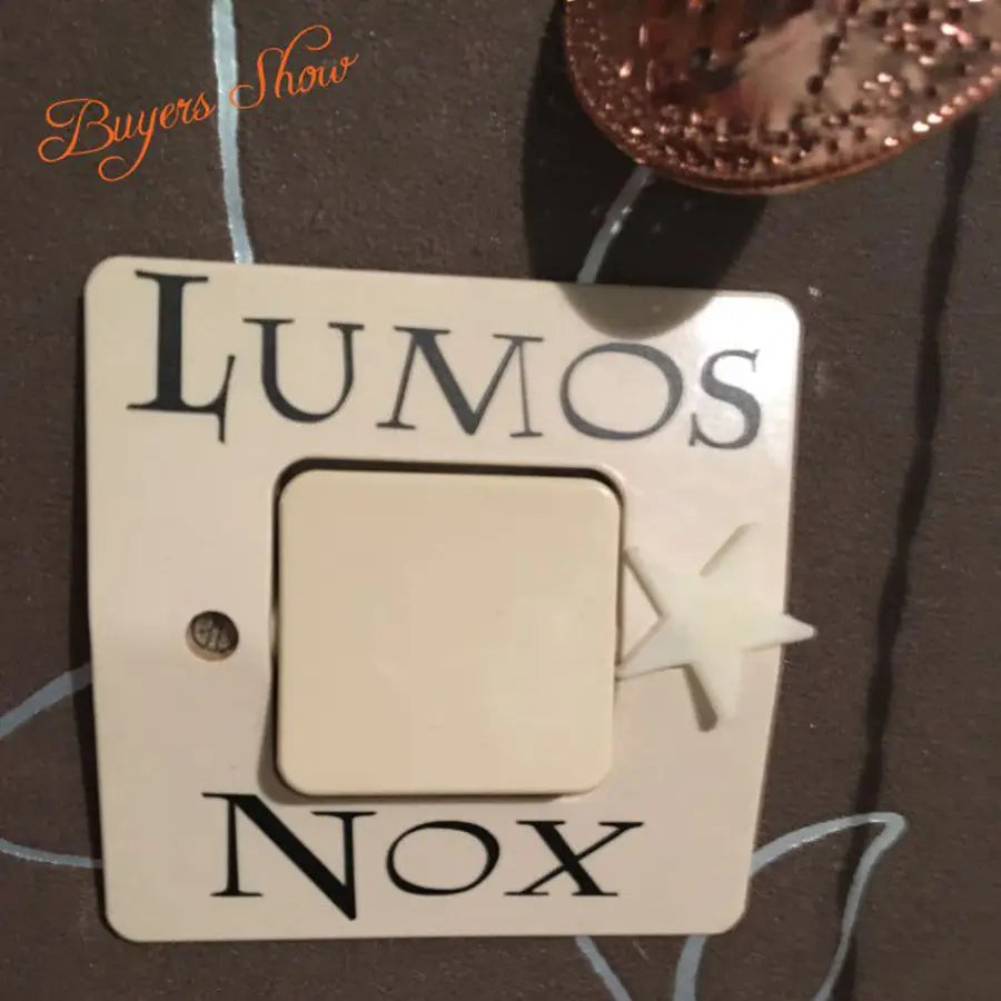 3 Pcs Lumos Nox Light Switch Sticker Set | Creative Magic Vinyl Decals for Home Decor