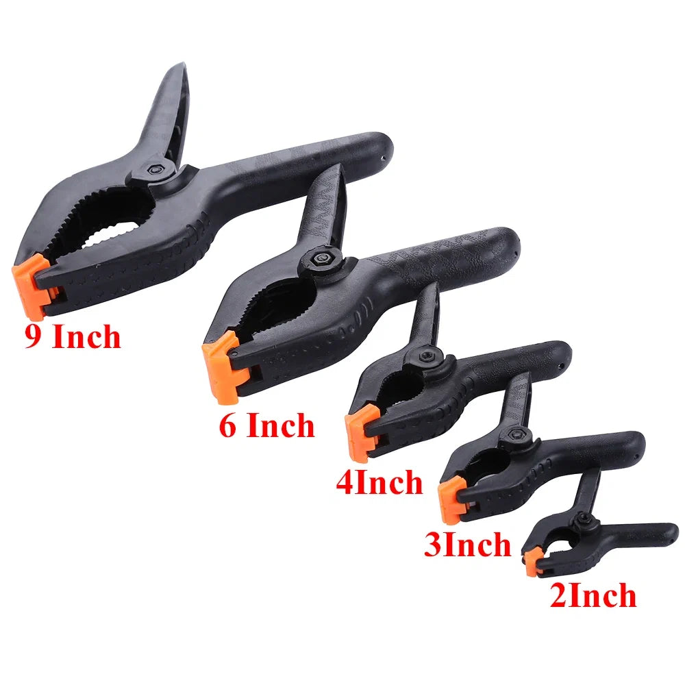 Adjustable Plastic Spring Clamps for Woodworking | Multi-Pack Clamps