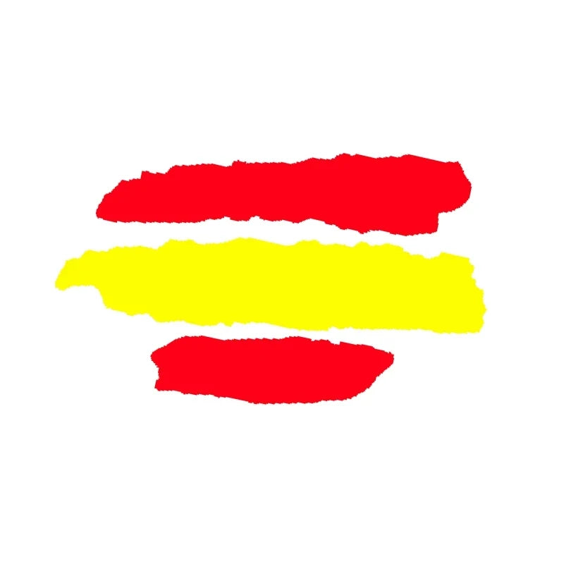 2x Spanish Vinyl Sticker | Creative Spain Decal for Cars, Motorcycles, Bicycles, and Refrigerators