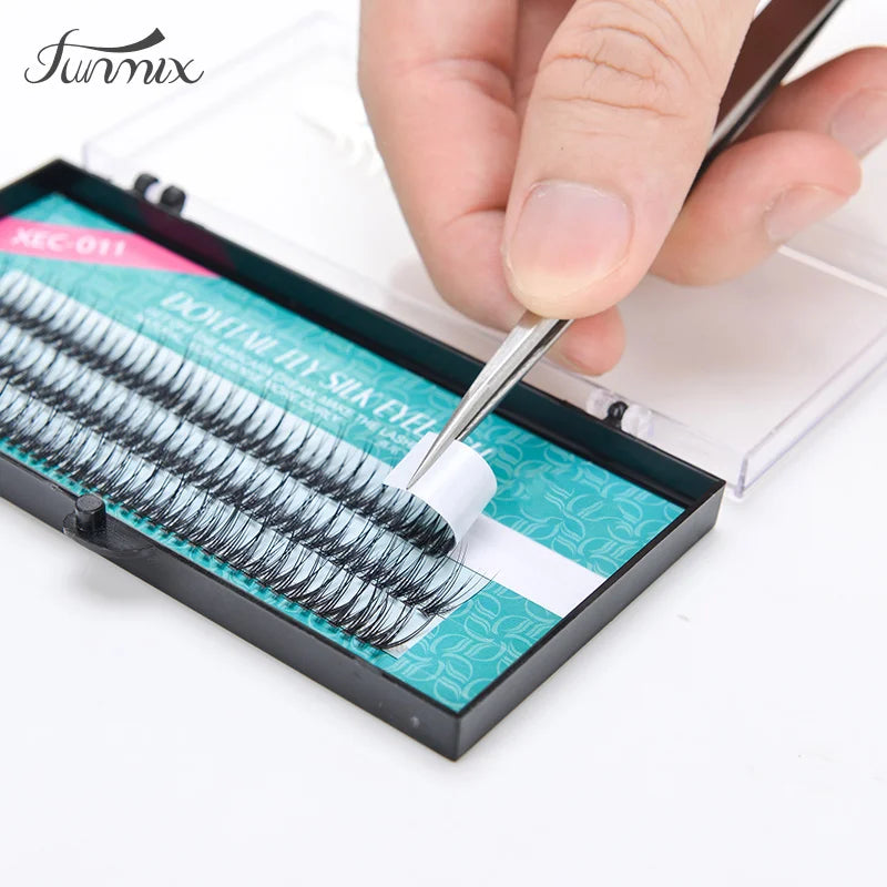 Natural Fishtail Dovetail Eyelashes | Soft Mink Eyelash Extension Tool