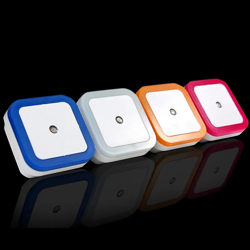 Wireless Sensor LED Night Light | Mini Square Plug-in Lamp for Baby, Kids, Living Room