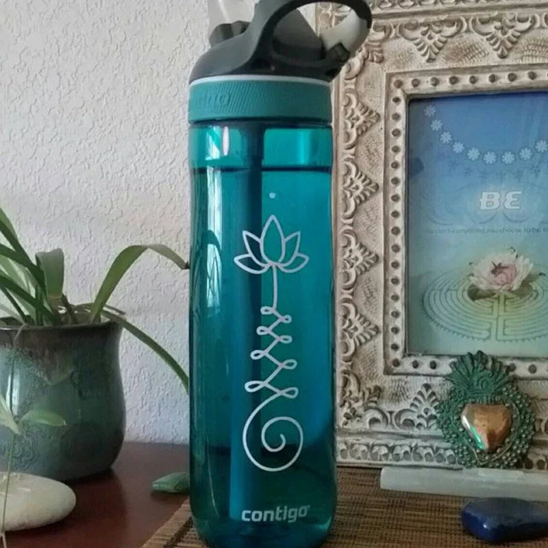 Unalome Lotus Swirl Decal | Vinyl Sticker for Car, Laptop, and Bottle