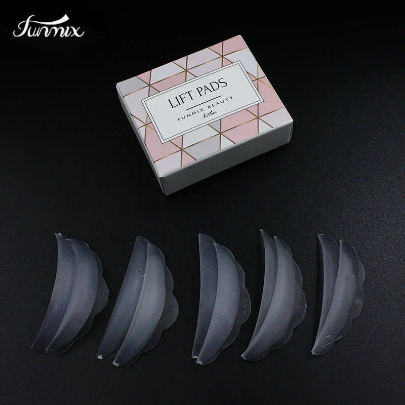 Reusable Silicone Eyelash Perm Pads | 5-Pair Lash Lift Kit for Home & Salon