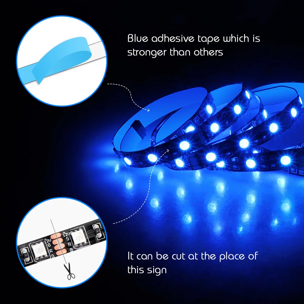12V RGB 4pin LED Strip Light for PC Case | Motherboard Sync Decor