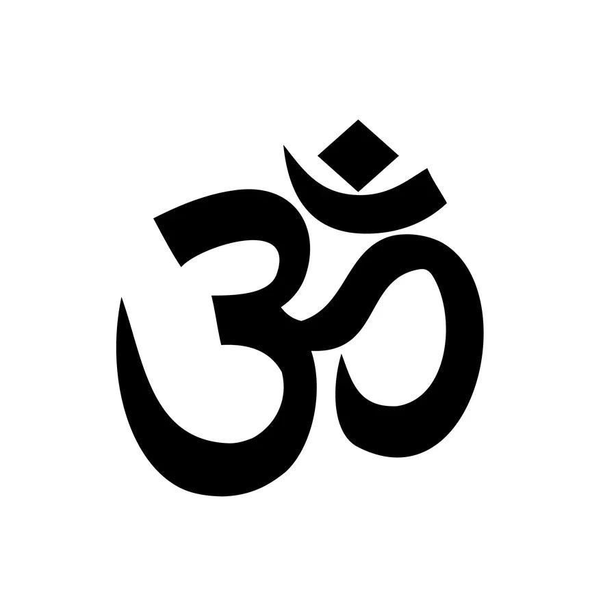 Om Vinyl Wall Decal | Yoga Ohm Sticker for Home Meditation Space