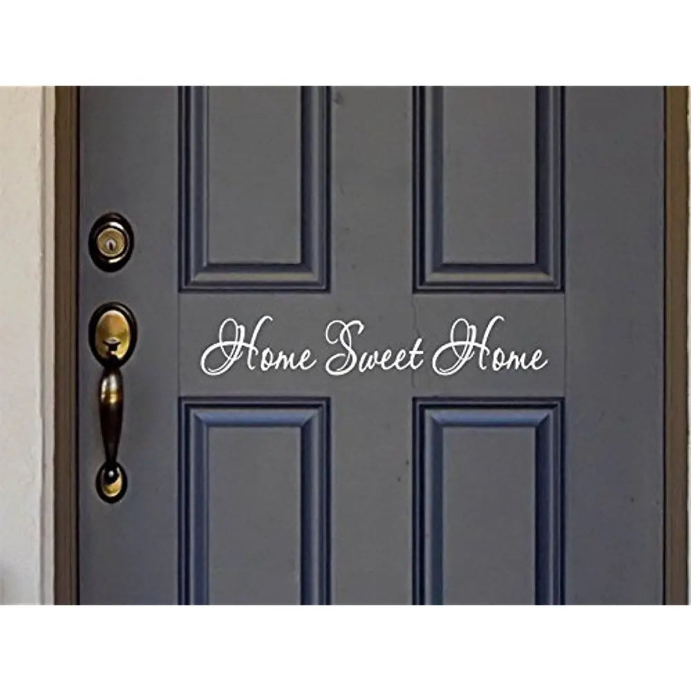 Sweet Home Quote Wall Sticker | Vinyl Lettering Decal for Front Door and Wall Art