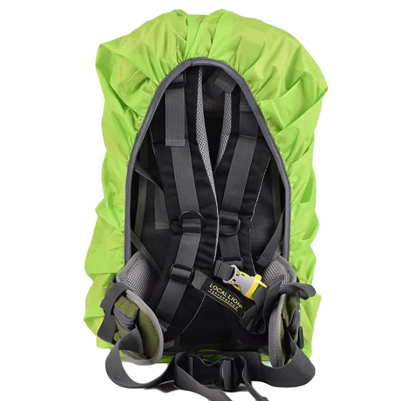 VULPO Waterproof Backpack Rain Cover | Lightweight Hiking Raincoat for 15-25L Bags