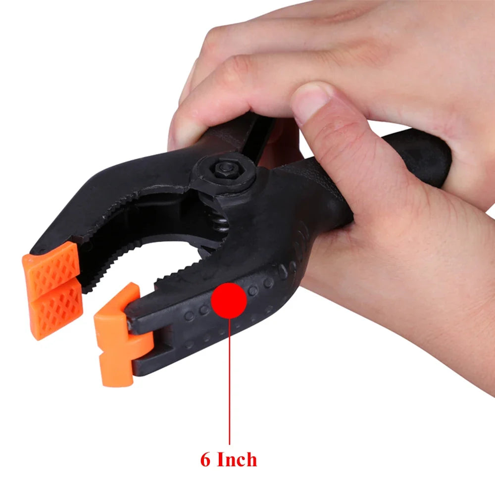 Adjustable Plastic Spring Clamps | Multi-Pack Woodworking Clamps