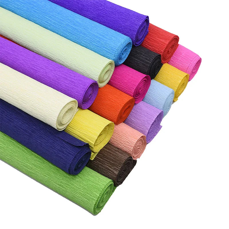 Colored Crepe Paper Roll 25cm x 250cm | DIY Craft and Gift Wrapping Paper