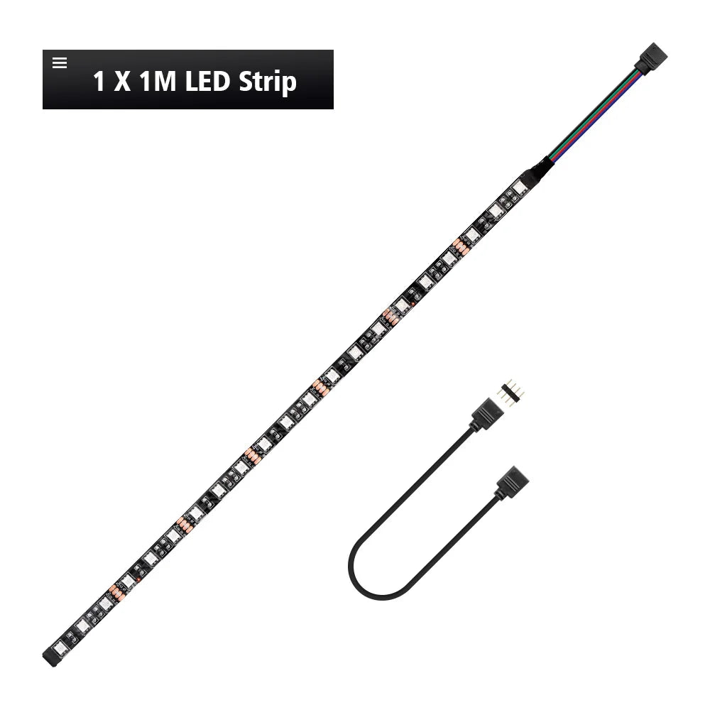 12V RGB 4pin LED Strip Light for PC Case | Motherboard Sync Decor