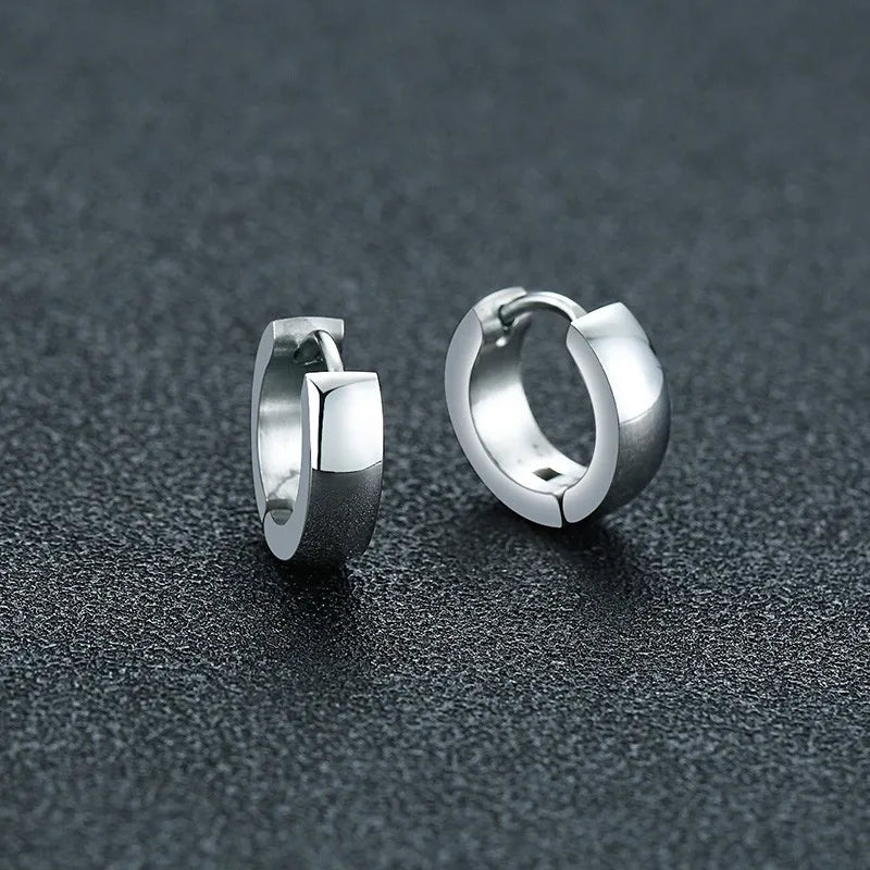VNOX Stainless Steel Hoop Earrings for Men Women | Small Huggie Earrings