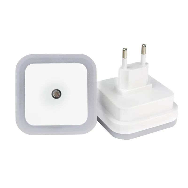 Wireless Sensor LED Night Light | Mini Square Plug-in Lamp for Baby, Kids, Living Room