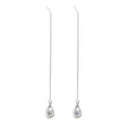 Silver Drop Tassel Earrings | Fashion Jewelry for Women