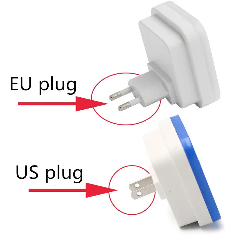 Wireless Sensor LED Night Light | Mini Square Plug-in Lamp for Baby, Kids, Living Room