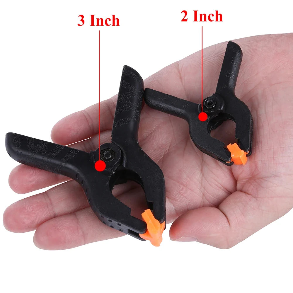 Adjustable Plastic Spring Clamps for Woodworking | Multi-Pack Clamps