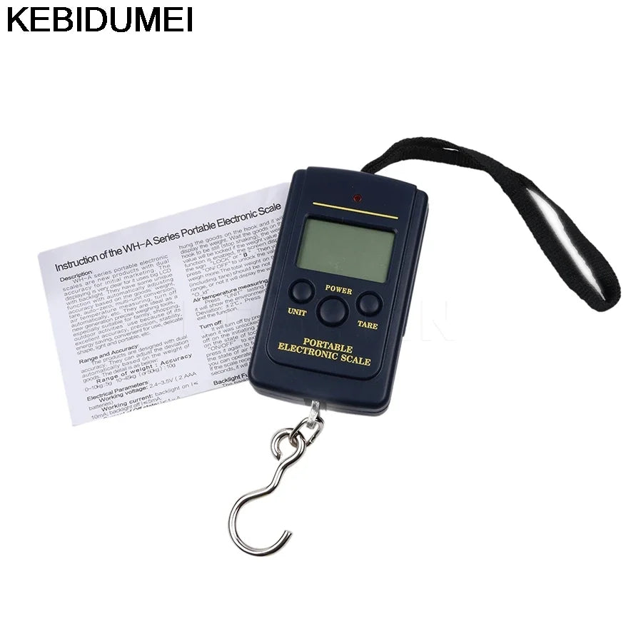 1PC Multifunctional Mini 40kg/10g Digital Hanging Scale | Portable Pocket Hook Scale for Fishing and Luggage