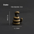 PINNY Metal Chinese Zodiac Incense Holder | Mini 12 Animals Stick Incense Base