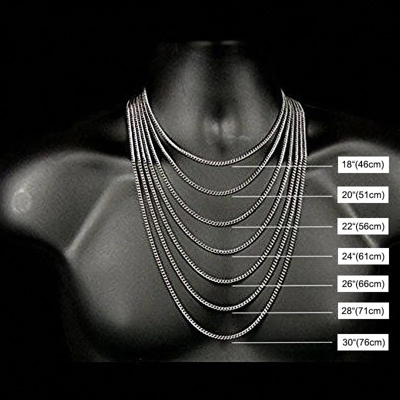 Vnox Men's Cuban Link Chain Necklace | Stainless Steel Black Gold Color Choker Jewelry