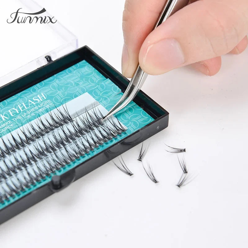 Natural Fishtail Dovetail Eyelashes | Soft Mink Eyelash Extension Tool