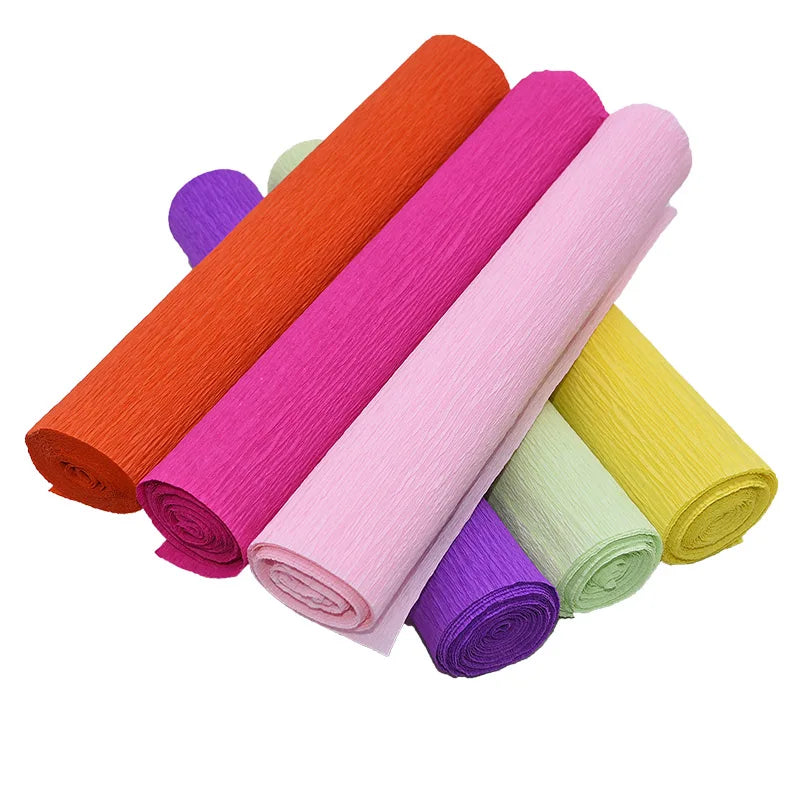 Colored Crepe Paper Roll 25cm x 250cm | DIY Craft and Gift Wrapping Paper