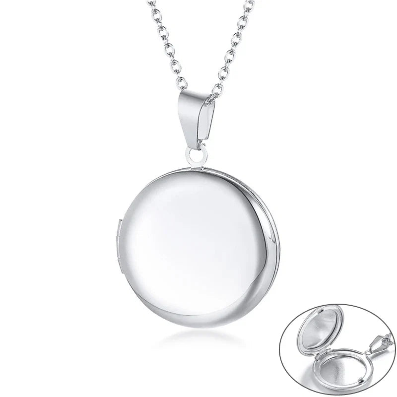 Heart Photo Locket Necklace for Women | Openable Stainless Steel Promise Jewelry