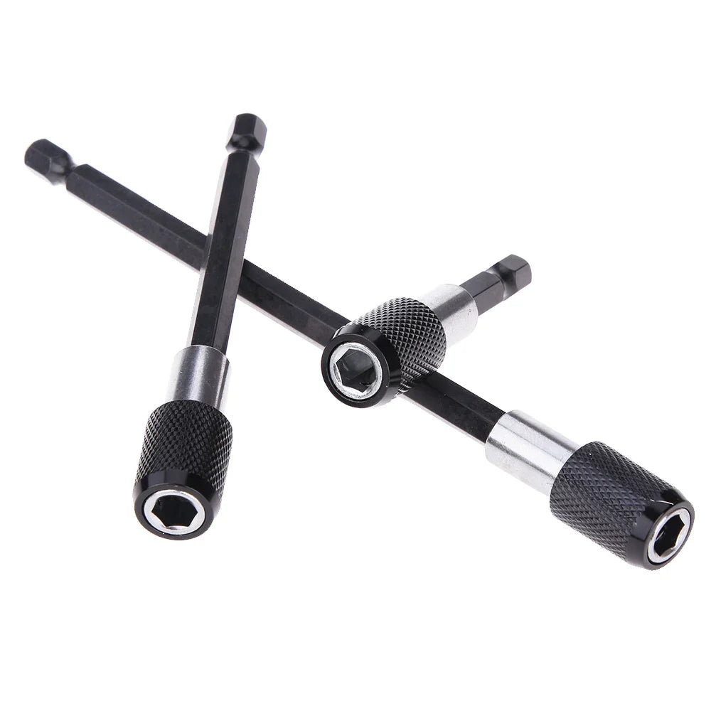 1/4 Inch Hex Shank Quick Release Screwdriver Bit Holder Extension Bar | 60mm 100mm 150mm