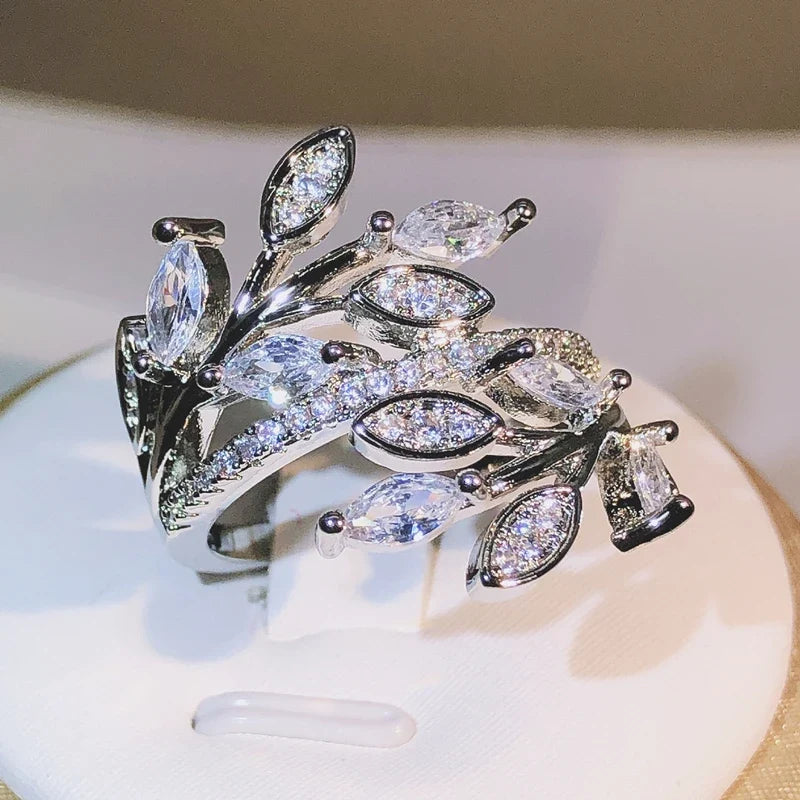 925 Silver Eternity Promise Crystal Ring | AAA Zircon Engagement Wedding Band