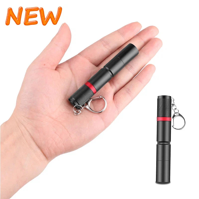 8000LM Portable Pen Light Keychain Mini Flashlight | Ultra Bright Pocket LED Torch