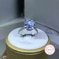 925 Silver Cubic Zirconia Square Ring | Women's Sterling Silver Wedding Jewelry