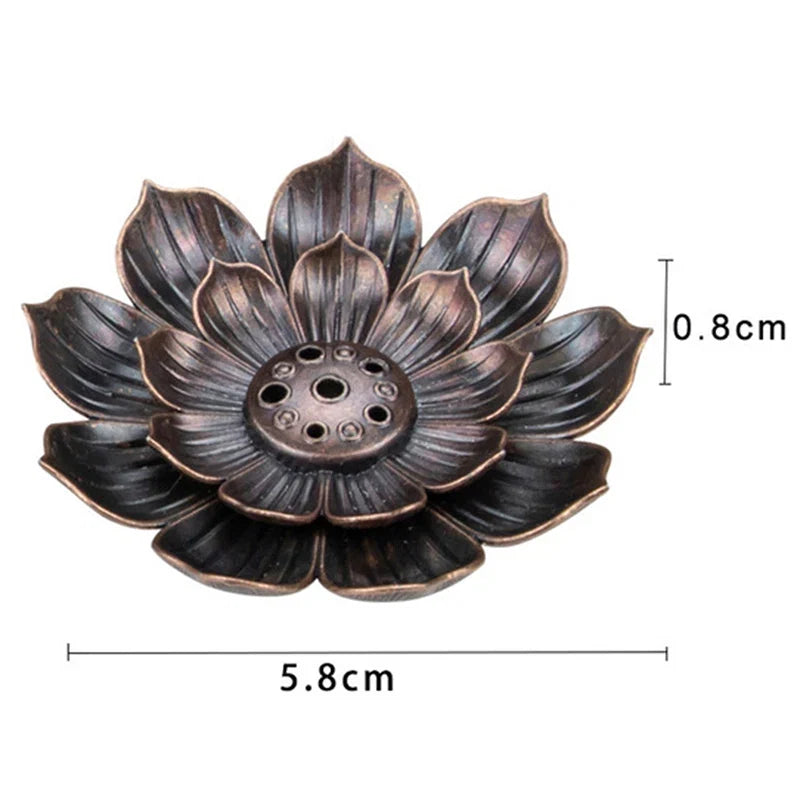 Aluminium Alloy Incense Burner Plate | Lotus Incense Stick Holder