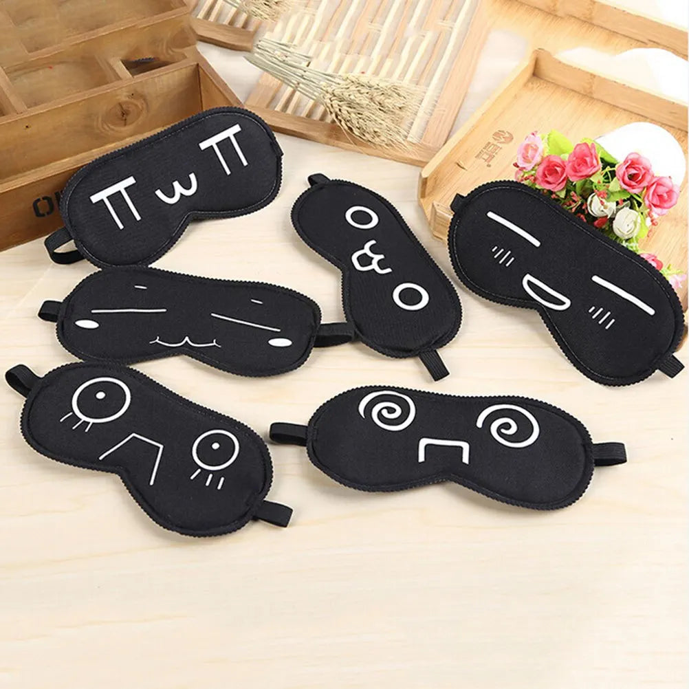 Black Sleep Mask for Travel | Light Blocking Eye Shade