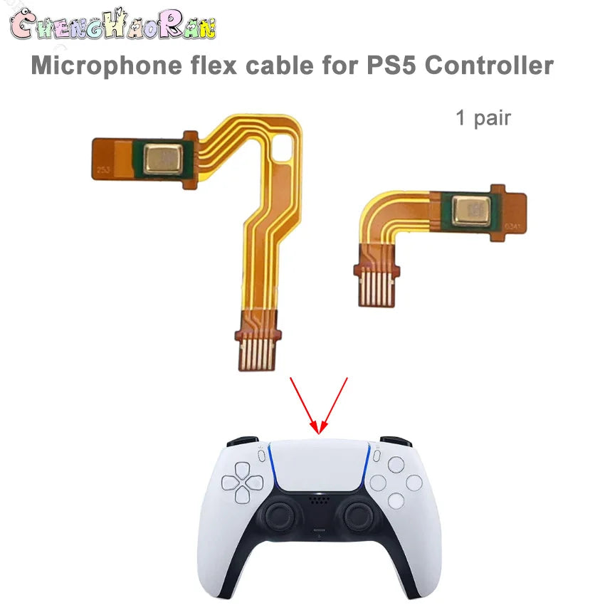 Microphone Flex Cable | Inner Mic Ribbon Cable Replacement for Sony PlayStation 5 Controller