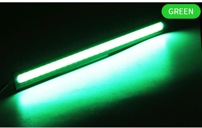 4x Universal Vehicle LED Strip 17CM COB Car DRL Daytime Running Light | Waterproof 12V Styling Bar