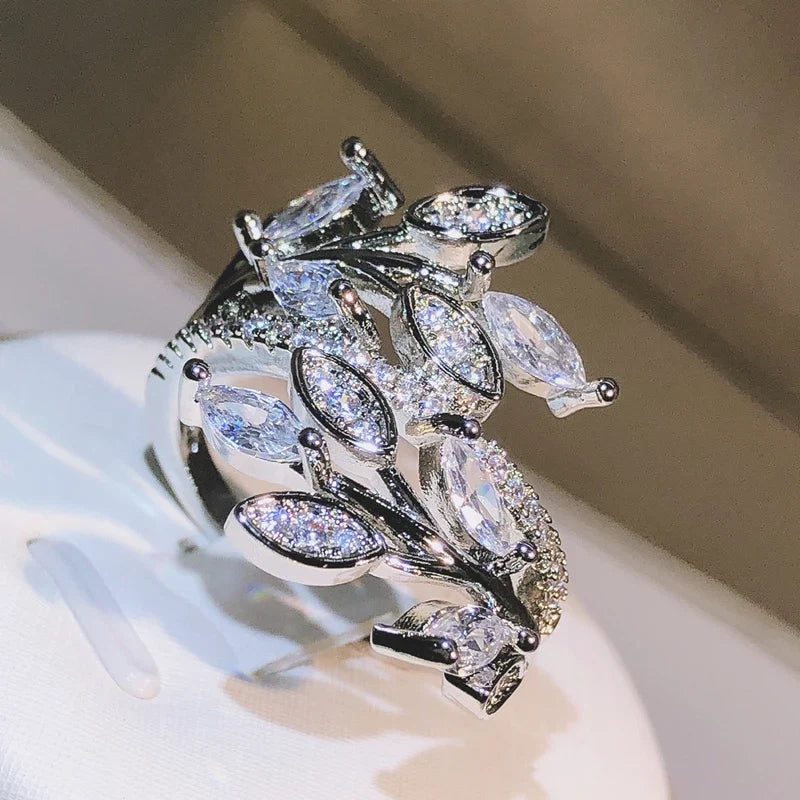 925 Silver Eternity Promise Crystal Ring | AAA Zircon Engagement Wedding Band