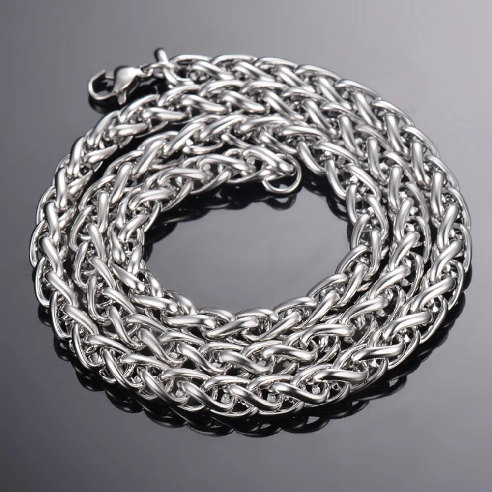 Stainless Steel Keel Link Chain Necklace for Men Women | Unisex Hip Hop Chain 16-40 inch