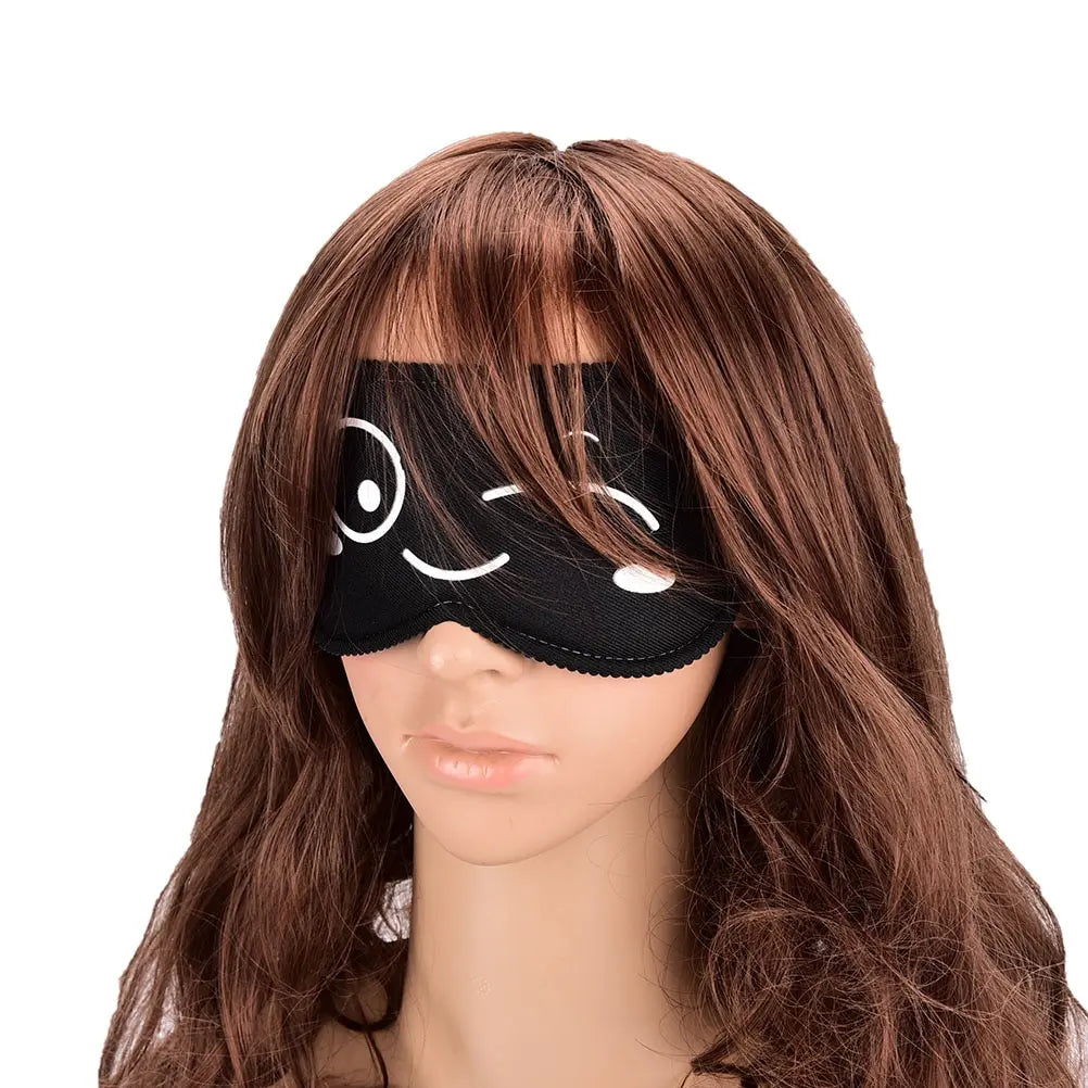 Black Sleep Mask for Travel | Light Blocking Eye Shade