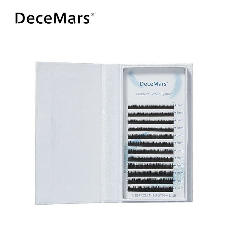 DeceMars Lower Lash Extension 5mm 6mm 7mm | Under Eye Eyelash Supplies