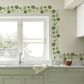 Green Leaf Vine Wall Sticker | Modern Home Decor Mural for Bedroom Living Room