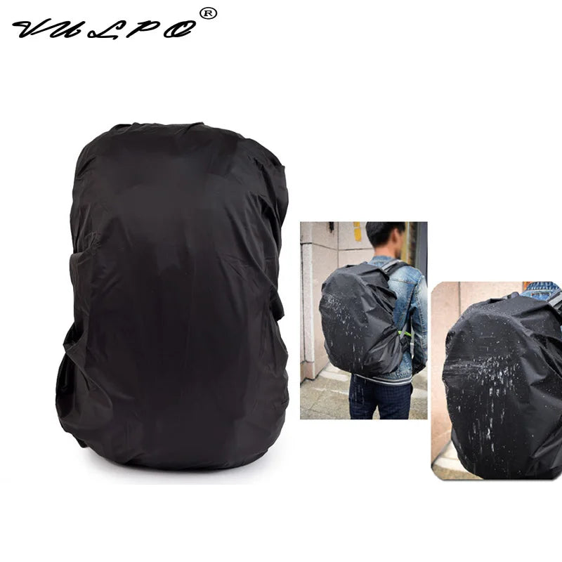 VULPO Waterproof Backpack Rain Cover | Lightweight Hiking Raincoat for 15-25L Bags