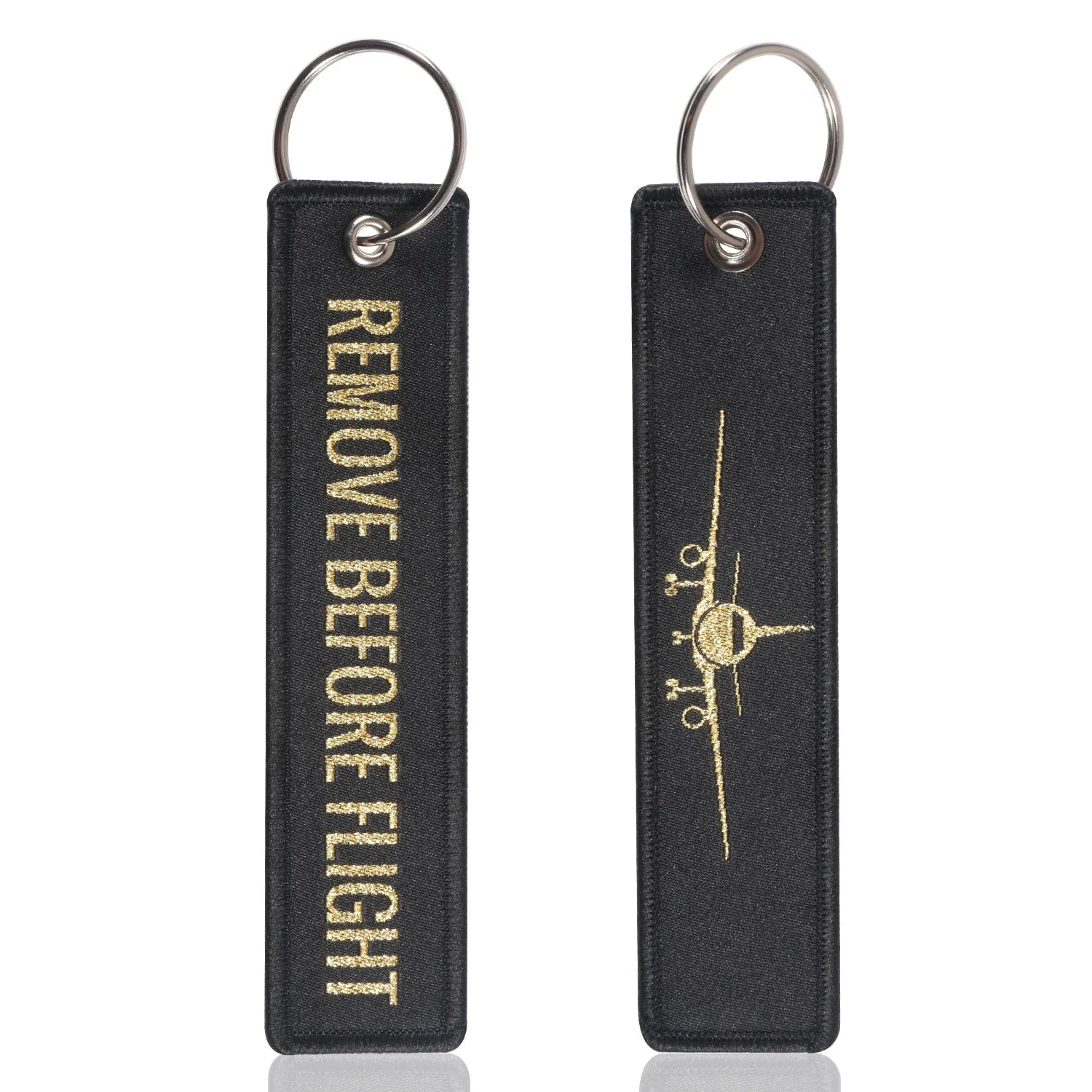5 PCS Remove Before Flight Woven Keychains | Aviation Gift Luggage Tag Set